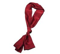 GIYXHU 1Pcs Long Women Neck Scarf Plain Headband Silk Satin Hair Female Skinny Bag Scarves For Ladies para Llevar A Diario(Wine red)