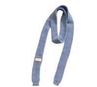 GIYXHU 1Pcs Trendy Thin Scarf Soft Rainbow Color Long Narrow Scarves Neckerchief Neck Warmer Harajuku Knitted Female para Llevar A Diario(Blue)