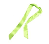 GIYXHU 1Pcs Women Narrow Long Scarf Solid Color Chiffon Red Tie Black Bag Ribbon Headband Choker Streamer Lady Accessories para Llevar A Diario(Light Green)