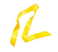 GIYXHU 1Pcs Women Narrow Long Scarf Solid Color Chiffon Red Tie Black Bag Ribbon Headband Choker Streamer Lady Accessories para Llevar A Diario(Gold)