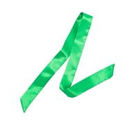 GIYXHU 1Pcs Women Narrow Long Scarf Solid Color Chiffon Red Tie Black Bag Ribbon Headband Choker Streamer Lady Accessories para Llevar A Diario(Green)