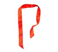 GIYXHU 1Pcs Women Narrow Long Scarf Solid Color Chiffon Red Tie Black Bag Ribbon Headband Choker Streamer Lady Accessories para Llevar A Diario(Red)