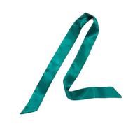 GIYXHU 1Pcs Women Narrow Long Scarf Solid Color Chiffon Red Tie Black Bag Ribbon Headband Choker Streamer Lady Accessories para Llevar A Diario(Dark Green)