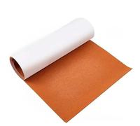 GIYXHU 40cm*200cm 1MM Self Adhesive Felt Fabric Sticky Non-woven Interlining Fabrics For Sound Insulation DIY Car Decor Para Manualidades(Brown)