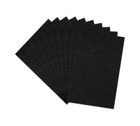 GIYXHU 40Pcs Soft Felt Fabric Sheet Set DIY Solid Color Craft Textile Fabrics For Sewing And Crafts Para Manualidades(Black)