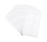 GIYXHU 40Pcs Soft Felt Fabric Sheet Set DIY Solid Color Craft Textile Fabrics For Sewing And Crafts Para Manualidades(White)
