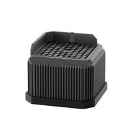 GIYXHU Almohadillas for Aumentar la Altura de Las Patas Mesa los Muebles, elevadores apilables for sofás, Bloques elevación for y Taburete, 5 uds para Muebles(Black M)