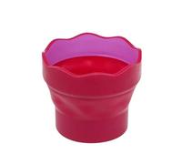 GIYXHU Cubo de Limpieza de cepillos, Taza de Agua for Artista, Lavadora de Pinceles, Cubo de Lavado Plegable, Cubo de Cepillo retráctil(Red)