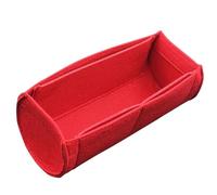GIYXHU Organizador de Bolsas de Fieltro for Mujer, Bolsa organizadora de Tela de Fieltro, Bolsa de Maquillaje, Organizador portátil de Viaje, 2 uds.(Red-B Style)