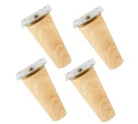 GIYXHU Patas De Madera para Muebles 4 Patas de Madera Maciza for Muebles, Soporte for sofá, Mesa TV, Mueble, estabilizadoras, Antideslizantes, for té, Armario, oblicuas/Rectas(Straight Foot 8cm)