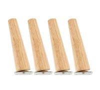 GIYXHU Patas De Madera para Muebles 4 Patas de Madera Maciza for Muebles, Soporte for sofá, Mesa TV, Mueble, estabilizadoras, Antideslizantes, for té, Armario, oblicuas/Rectas(Oblique Feet 15cm)