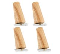 GIYXHU Patas De Madera para Muebles 4 Patas de Madera Maciza for Muebles, Soporte for sofá, Mesa TV, Mueble, estabilizadoras, Antideslizantes, for té, Armario, oblicuas/Rectas(Oblique Feet 8cm)