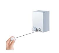 GIYXHU Tendedero retráctil sin Perforaciones, Estante de Secado Ropa for Colgar en la Pared, Organizador Invisible Alambre Acero for Interiores, Colgador lavandería para Secar Ropa