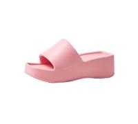 GIYXHU Zapatillas De Baño Zapatillas de verano for mujer de EVA, suela gruesa de 6 cm, for uso informal en casa, zapatillas de una palabra(Pink,36-37)