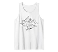 Giza Egipto Pirámides Esfinge Antiguo Faraón Egipcio Historia Camiseta sin Mangas