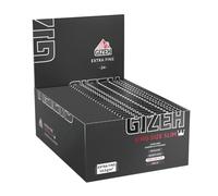 Gizeh 411110057 Black King Size Slim - Papel Largo, 50 paquetitos X 33 lengüetas, celulosa