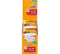 Gizeh 415925001 - Filtros para cigarros de liar (con superficie adhesiva, 20 x 120 unidades, diámetro de 6 mm)