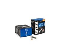 Gizeh ACTIV - Filtros de carbón activo (2 x 34 unidades, 6 mm de diámetro, 68 unidades)