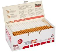Gizeh Caja de 250 Tubos Silver Tip 4 x Extra
