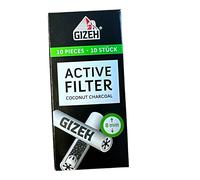 Gizeh Filtro Activo, diámetro 8 mm, paquete de 10 piezas x 5 paquetes (50 filtros)