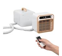 GIZMIT Aire Acondicionado portátil Tipo Split, Unidad silenciosa de 1500 W, Controles táctil, por Mando a Distancia y WiFi, Manguera de conexión Flexible; Ideal para Camping y dormitorios. RC-1m