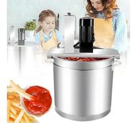 GIZMIT Batidora eléctrica para Mermelada,agitador automático de ollas de Acero Inoxidable de 20l/60l,mezcladora para Salsa de Chile con raspador de 4 Cuchillas para Salsas,Bebidas y gachas Model30cm