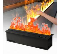 GIZMIT Chimenea de Vapor de Agua 3D con Control Remoto,humidificador Empotrado con Llama de 16 Millones de Colores,diseño Integrado,Ahorro de Espacio,Ideal para el hogar y hoteles Remotecontrol-70cm