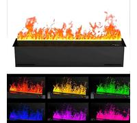 GIZMIT Humidificador para Chimenea, humidificador Empotrado con Agua nebulizada, Chimenea eléctrica, simulación de Llama táctil, Ajuste Llama voicecontrol-150cm