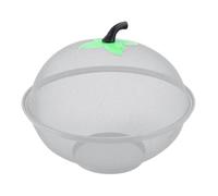 GizmoSynth Canasta de frutas frescas de malla de manzana, cuenco de frutas de metal con tapa, cesta de frutas de alambre, mesa decorativa, cuencos de frutas para mostradores mantienen alejados a