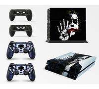 giZmoZ n gadgetZ Calcomanía de Vinilo para Consola PS4 Dark Joker de Batman + 2 Fundas para Controlador