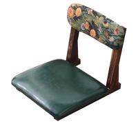 GIZNXBA Silla De Lectura Yoga Meditación con Respaldo Silla De Lectura Portátiles Sin Patas para El Salón Sillas Reclinable Asientos De Tatami para Leer, Meditar(Groen)