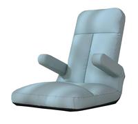 GIZNXBA Silla De Suelo Plegable con 5 Posiciones Ajustables Silla De Lectura para Juegos con Reposabrazos Sofá Reclinable Plegable con Respaldo Y Cojín para Leer O Meditar(Groen)