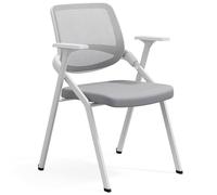 GIZNXBA Sillas Plegables con Cojín Acolchado Sillas De Recepción De Malla Silla Plegable Comercial con Estructura De Acero Silla para Sala De Espera, Conferencias Y Formación(Gray A)