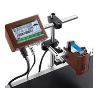 GJBMXSM Codificador De Inyección Tinta En Línea 12,7/25,4mm,Máquina De Codificación Automática, Impresora De Inyección De Tinta Industrial 60M/Min, Máquina De Codificación De Fecha,25.4mm
