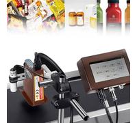 GJBMXSM Impresoras De Inyección De Tinta Industriales, Codificadora De Inyección De Tinta, Máquina De Codificación Automática Línea De Montaje En Línea, Código De Lote Qr Fecha Número,25.4mm