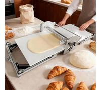 GJBMXSM Máquina Laminadora De Masa, Rodillo De Repostería Plegable Electrica De Acero Inoxidable para Panadería, Pizza, Croissant, Grosor Ajustable De 2 a 30 Mm, Uso Comercial Y Doméstico