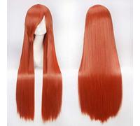 GJBXP 100cm Rose Net Larga recta Anime Cosplay Peluca Rubia Verde Rojo Púrpura Blanco Disfraces de Halloween Pelucas para mujeres Pelo sintético 21