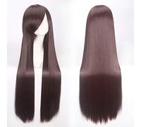 GJBXP 100cm Rose Net Larga recta Anime Cosplay Peluca Rubia Verde Rojo Púrpura Blanco Pelucas de disfraces de Halloween para mujeres Pelo sintético 03