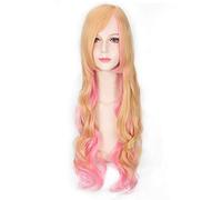 GJBXP 2018 Moda naranja rosa Ombre peluca larga ondulada Anime Cosplay Harajuku Lolita pelucas de pelo para mujeres 4 modelos disponibles PL-190