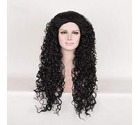 GJBXP 2018 !! Nueva llegada película Moana Prince Maui negro mullido pelo largo Cosplay peluca rizada con red de pelo traje de Maui envío gratis