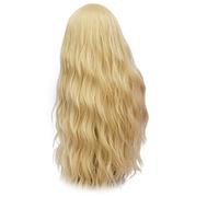 GJBXP 28 pulgadas de largo rizado azul rubio verde rosa peluca sintética pelo natural Anime Cosplay fiesta de disfraces de Halloween pelucas para mujeres rubia 2