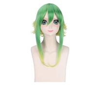 GJBXP 40 cm Vocaloid Gumi Fluffy Cosplay peluca verde amarillo Ombre pelucas de pelo para mujeres fibra sintética resistente al calor 4 modelos verde ombre