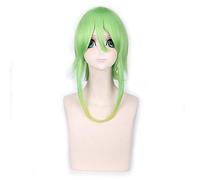 GJBXP 40 cm Vocaloid Gumi Fluffy Cosplay peluca verde amarillo Ombre pelucas de pelo para mujeres fibra sintética resistente al calor 4 modelos verde amarillo ombre