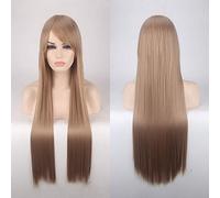 GJBXP 80cm Barato Peluca Larga Recta Rojo Azul Verde Púrpura Negro Rubio Pelucas de Cabello Para Mujeres Resistente Al Calor Sintético Anime Cosplay Cabello 22