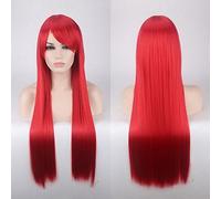 GJBXP 80cm Barato Peluca larga y recta Rojo Azul Verde Púrpura Negro Pelucas de cabello rubio para mujeres Resistente al calor Sintético Anime Cosplay Cabello 23
