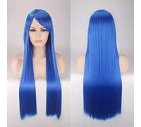 GJBXP 80cm Barato Peluca larga y recta Rojo Azul Verde Púrpura Negro Pelucas de cabello rubio para mujeres Resistente al calor Sintético Anime Cosplay Cabello 18
