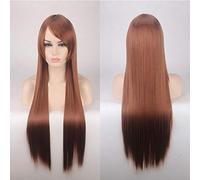GJBXP 80cm Barato Peluca larga y recta Rojo Azul Verde Púrpura Negro Pelucas de cabello rubio para mujeres Resistente al calor Sintético Anime Cosplay Cabello 13