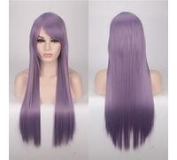 GJBXP 80cm Barato Peluca larga y recta Rojo Azul Verde Púrpura Negro Pelucas de cabello rubio para mujeres Resistente al calor Sintético Anime Cosplay Cabello 12