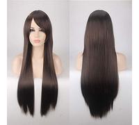 GJBXP 80cm Barato Peluca larga y recta Rojo Azul Verde Púrpura Negro Rubio Pelucas de cabello para mujeres Resistente al calor Sintético Anime Cosplay Cabello 06