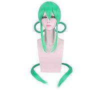 GJBXP Anime Land Of The Lustrous Red Cinnabar Yellow Diamond Green Jade Phosphophyllite Peluca Houseki No Kuni Cosplay Pelucas Cabello negro Verde claro